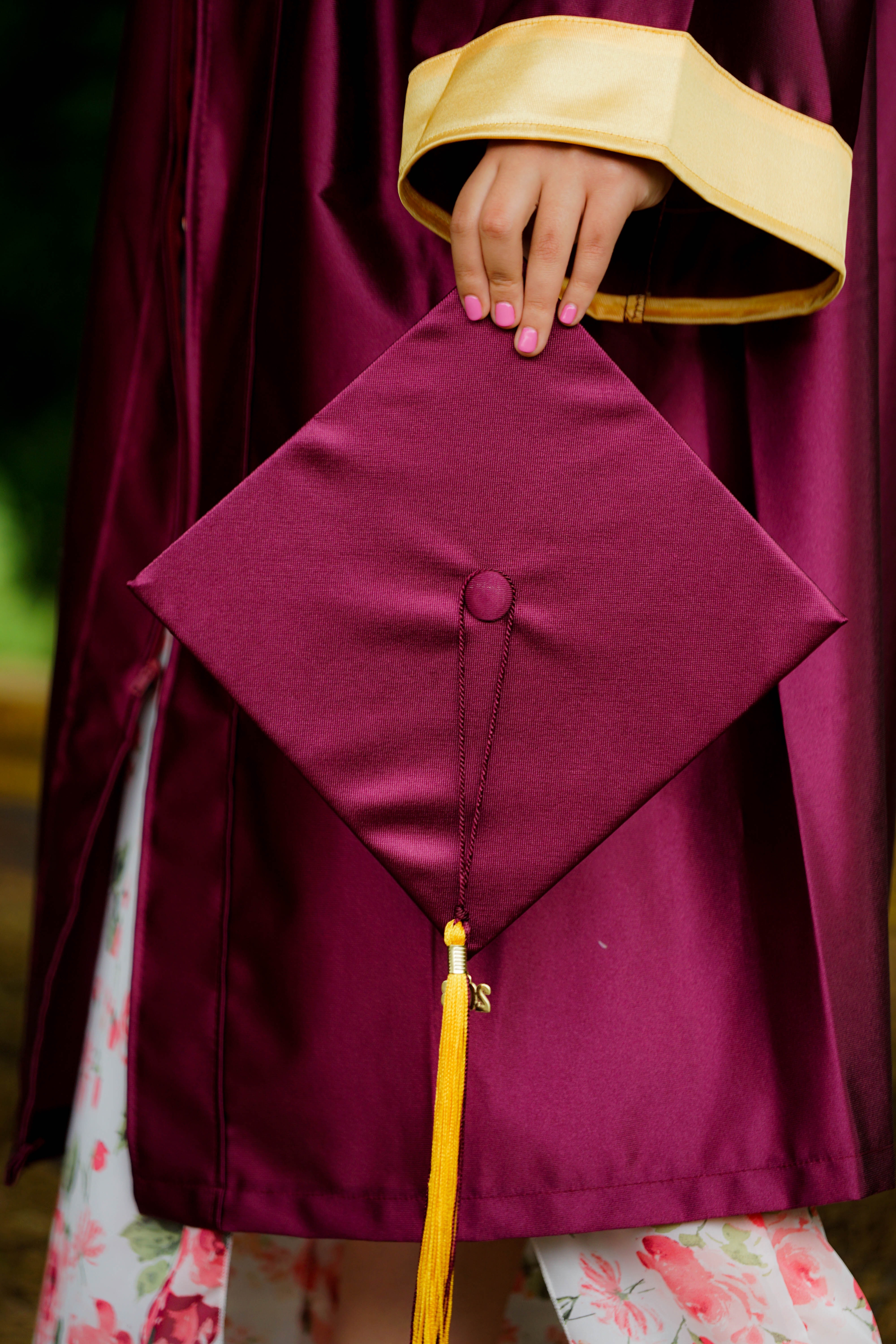 graduation cap and gown